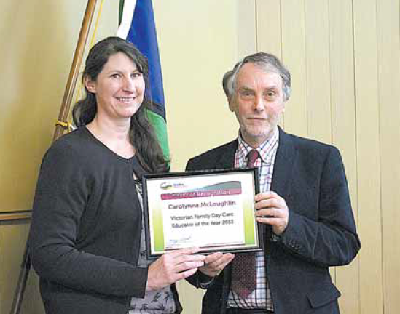 Carolynne wins educator of year