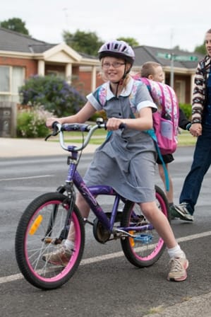 Cycling to school