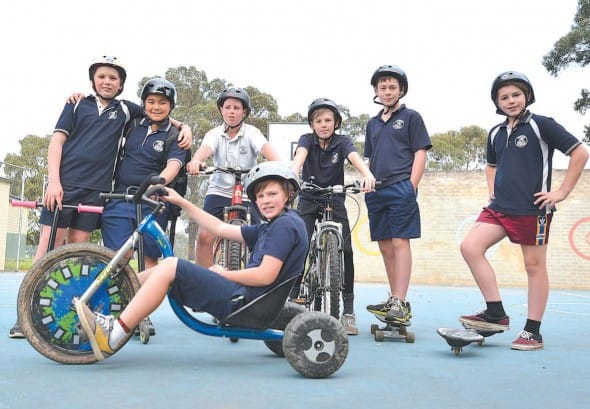 Walk and ride day to school
