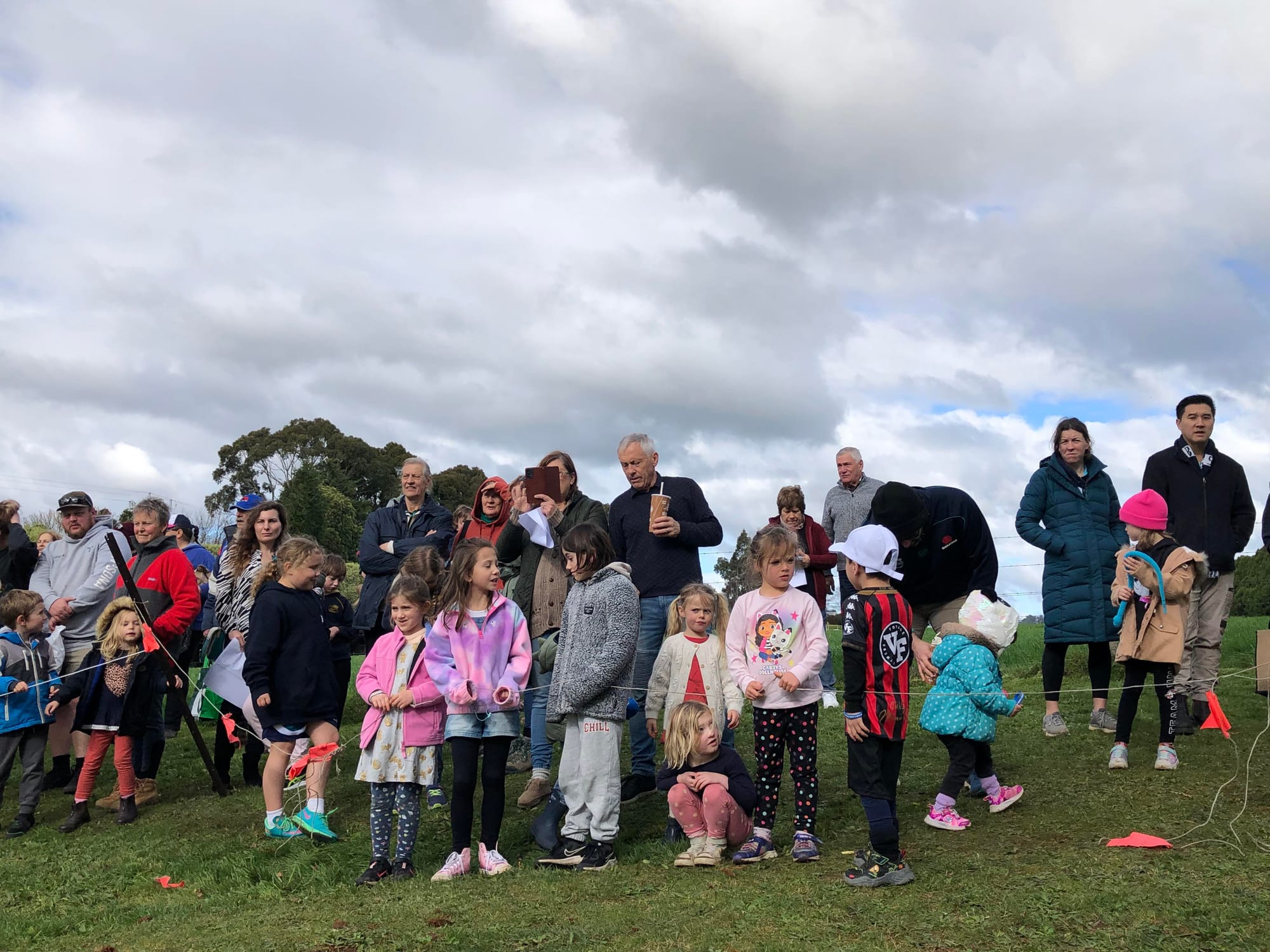 Some of the crowd watching Missy