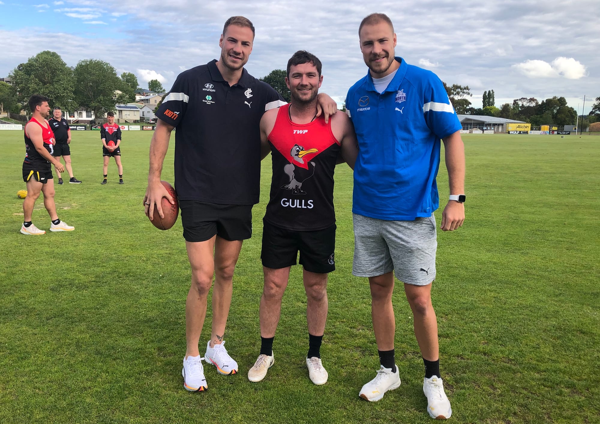 McKay twins return home for Gulls training