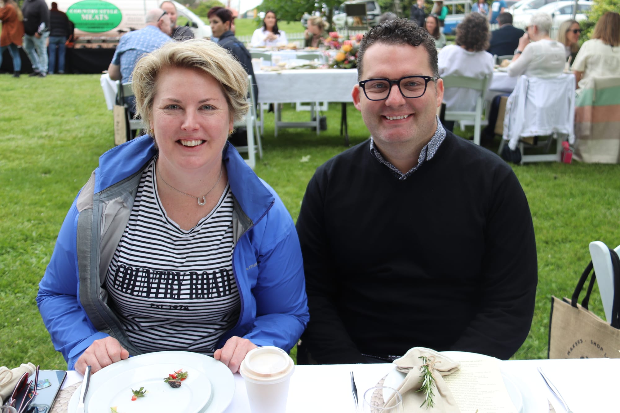 Mary Aldred and Tony Cantwell were among the crowd who enjoyed the Warragul Farmers Market event.
