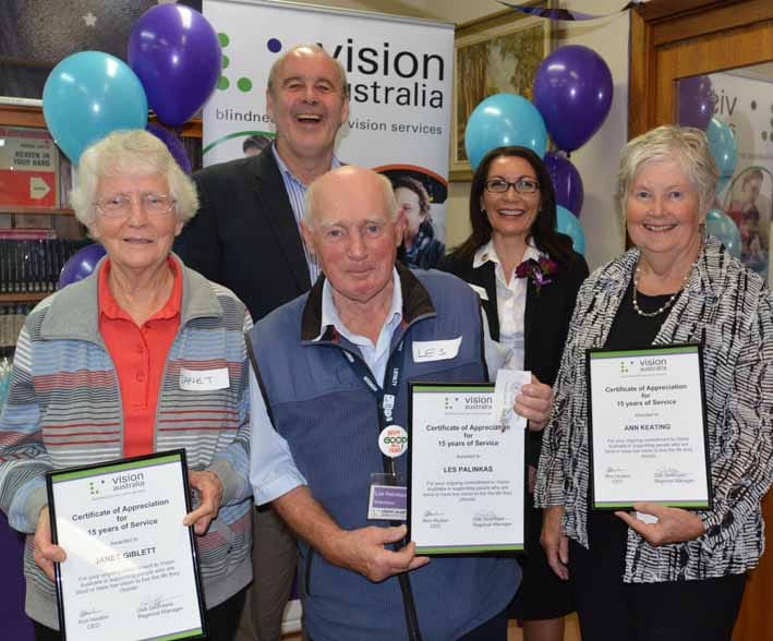 Vision Australia volunteers honoured