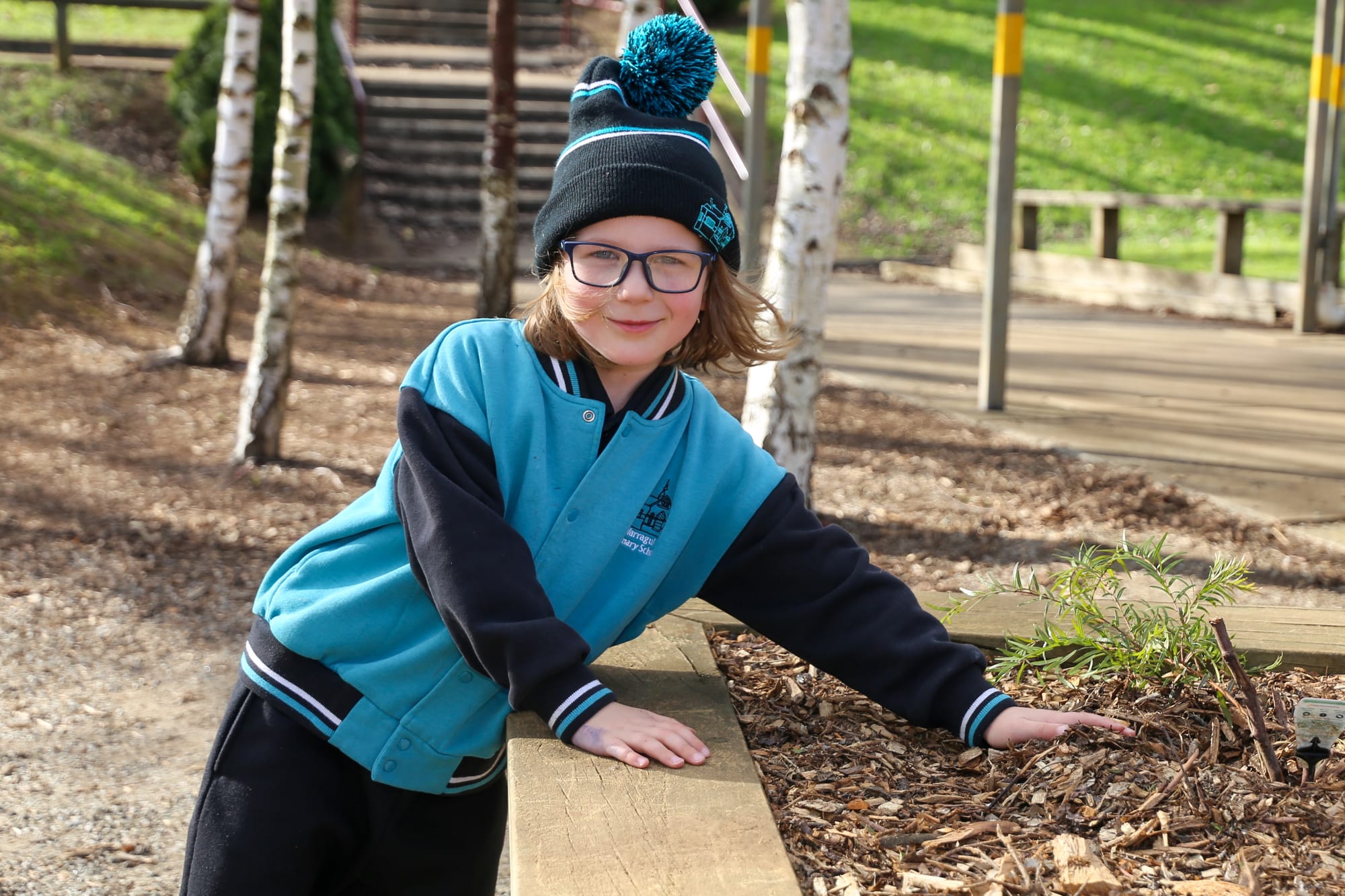 Damien Billington Vandervloet can't wait to dig into some of the bush foods in the garden.
