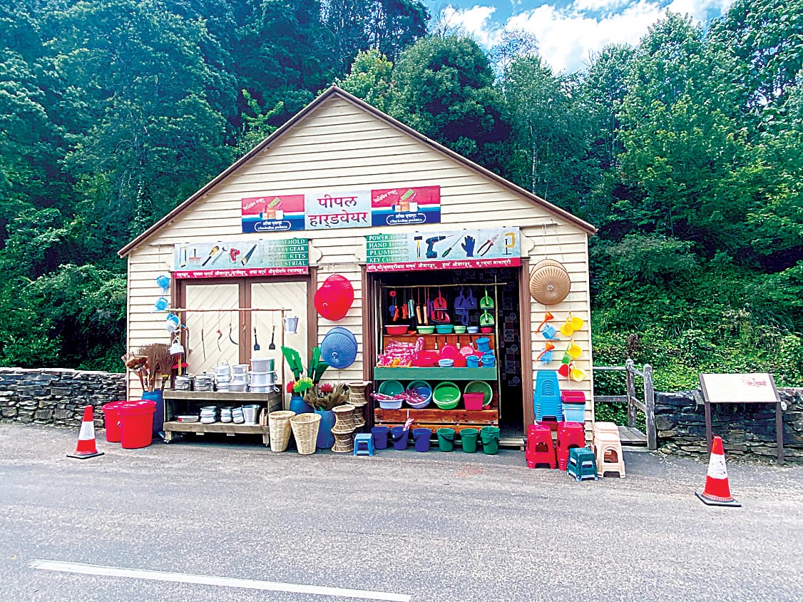 What was once the Walhalla fire station museum has been decorated to resemble a Nepalese hardware store.