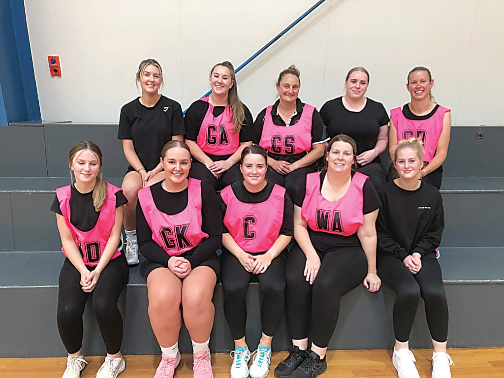 The Warragul and District Indoor Netball Association A grade runners-up were Bandits  (back, from left) Ella Mitchell, Abbey Tyrrell, Meaghan Newitt, Jaime Earles, Sam Pedersen (front, from left) Maddie Battley, Emily Warren, Dana Wallmeyer, Sophie Osborne and Abby Battley.