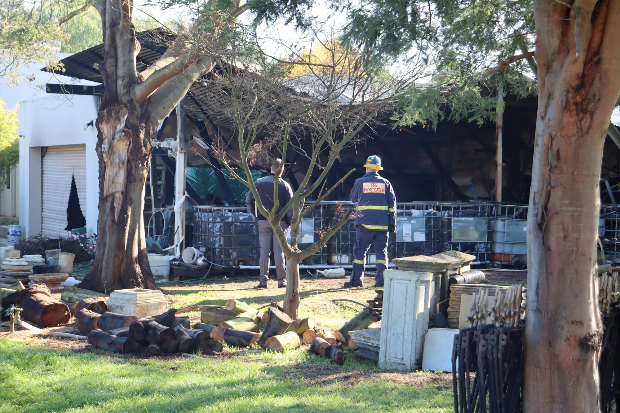 Electrical fault causes fire