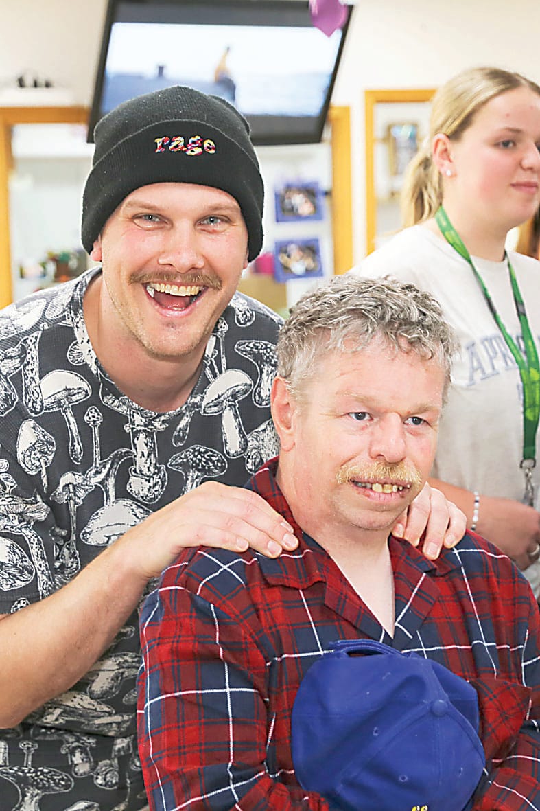 Christoper Redl and Dale were excited to wear their pjs all day.