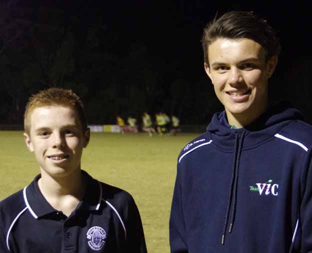 Footy friends on national stage