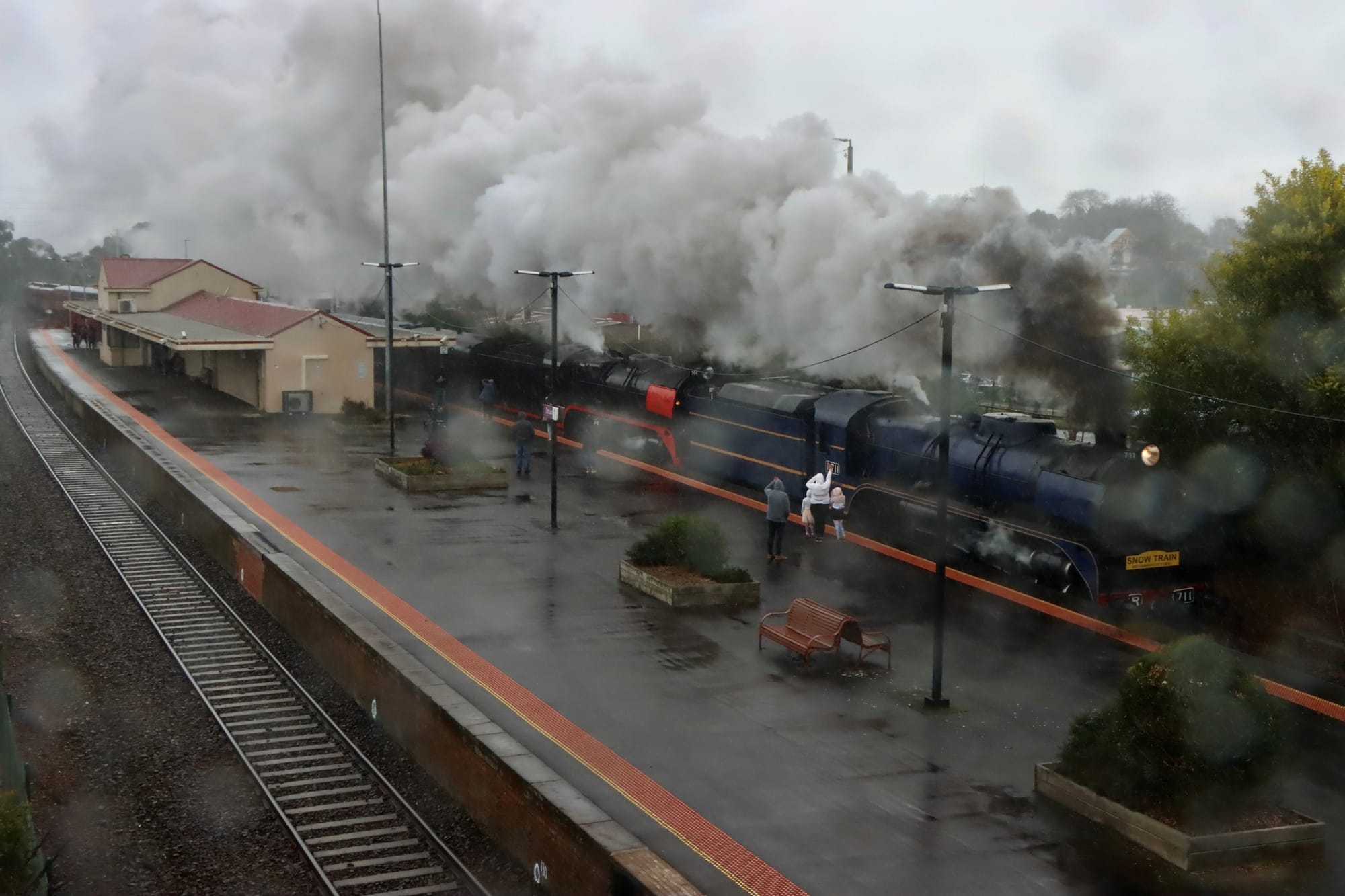 Snow train hits town