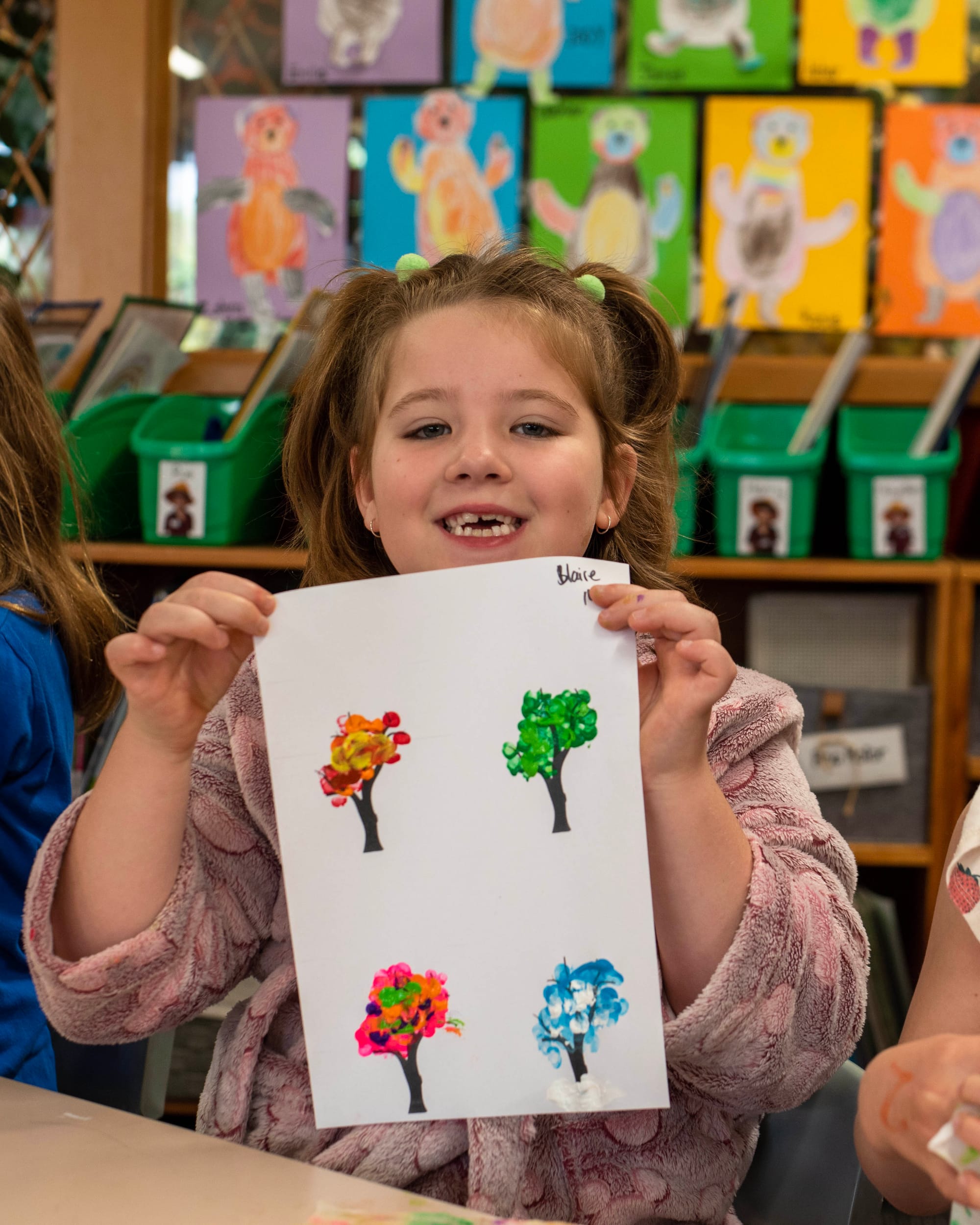 Blaire Davey presents her artwork based on the book All Through the Year by Jane Godwin.