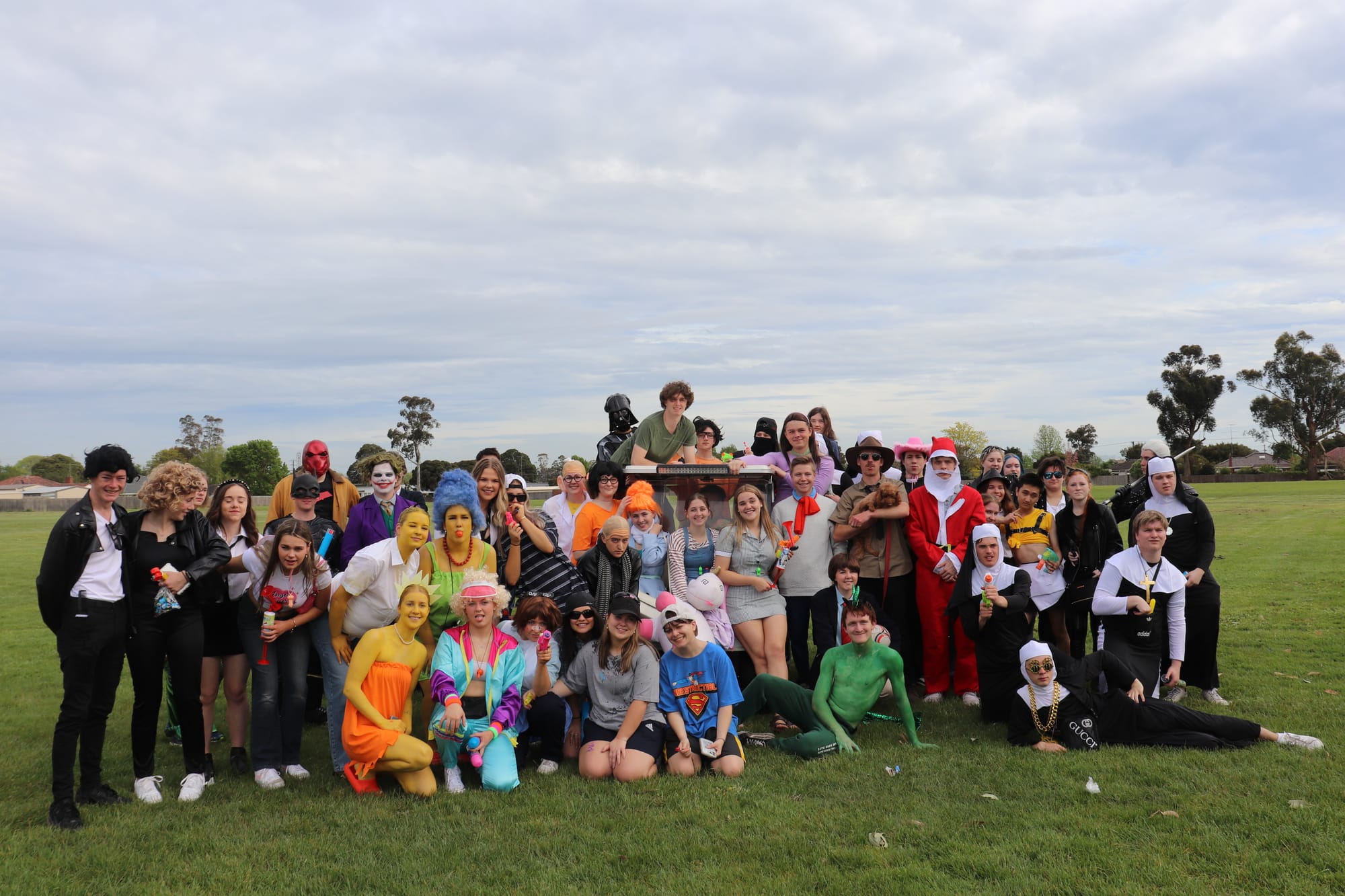 Principal Brett Pedlow cooks breakfast for the year 12 students on their final day.