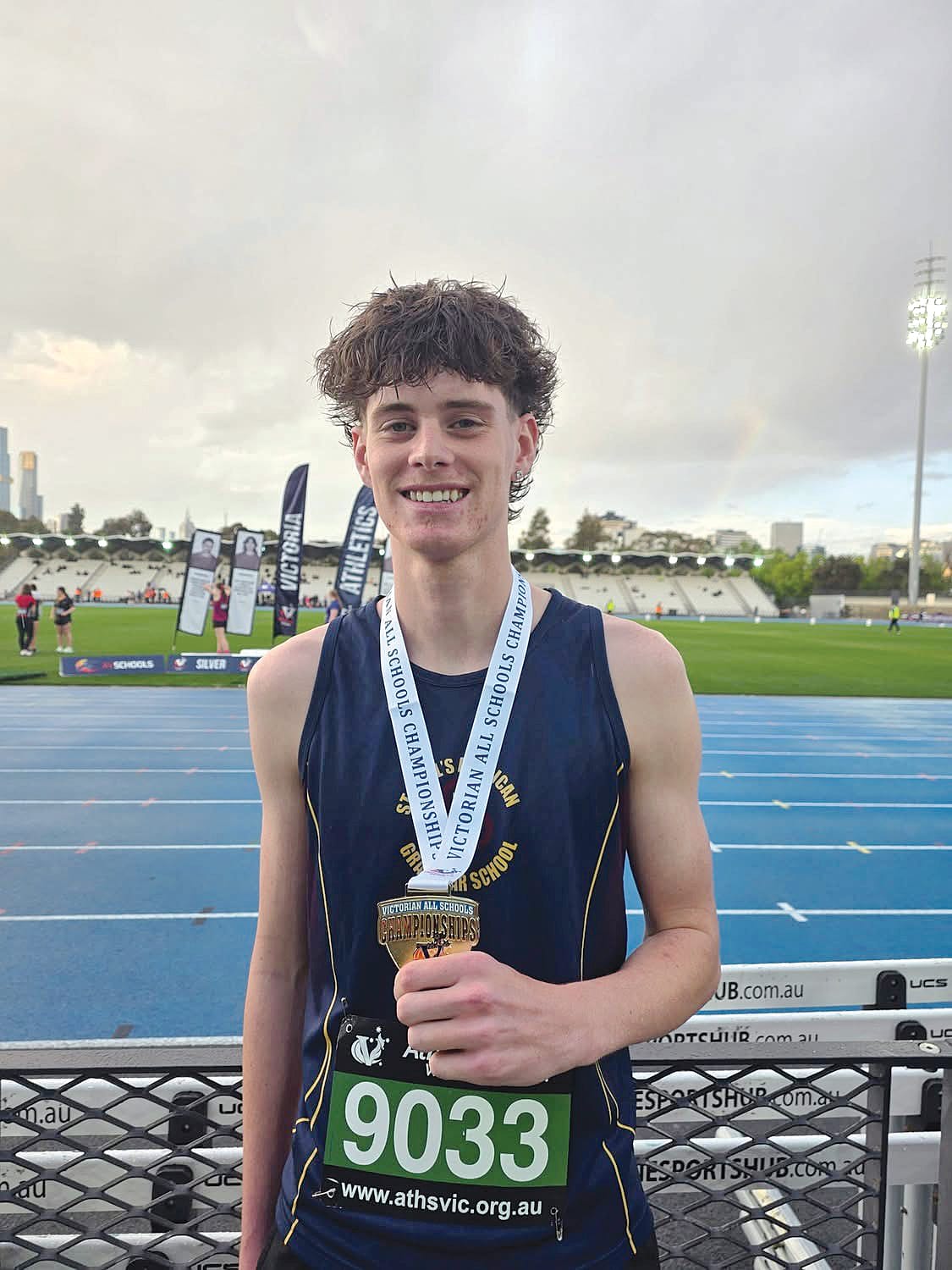 James Denton won gold in the men's under 17 400m.