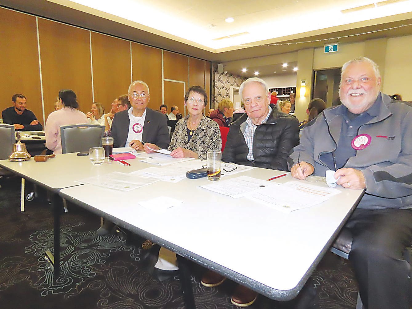Judges  Ian de Bruyne (time keeper) Ann de Bruyne, Russ Street and Terry Hayler.