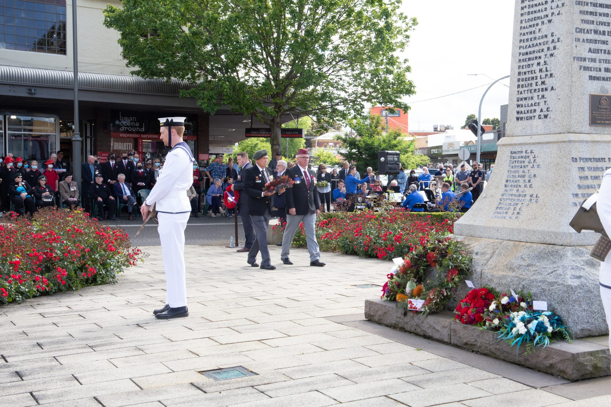 Small crowds reflect on Remembrance Day