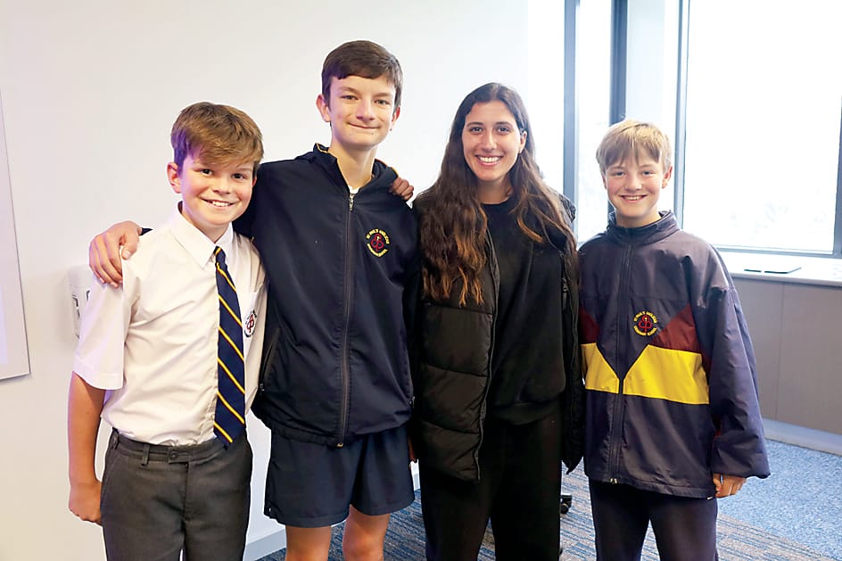 Sports stars visit St Paul's