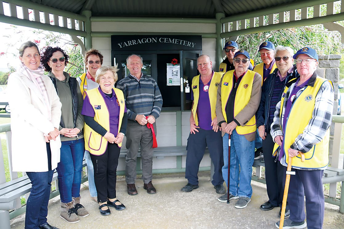 Linking graves to online portal