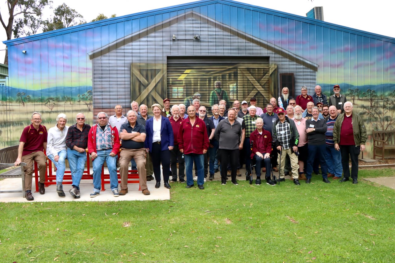 Drouin Men's Shed Mural - December 16, 2025