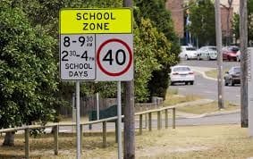 Slow down around schools