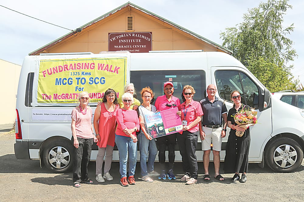 Retiree stops over in Warragul, advocating breast cancer awareness post image