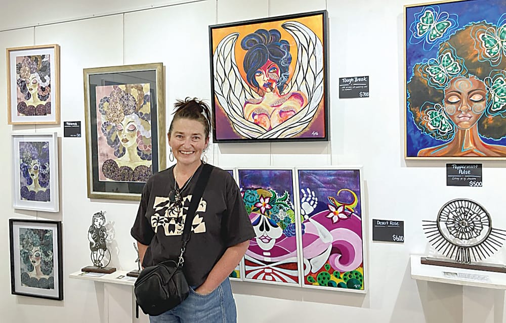 Tess' art creates a "Spark in the Dark" post image