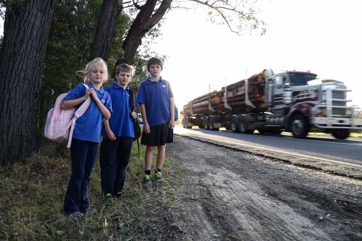 Crossover bus stop dangerous post image