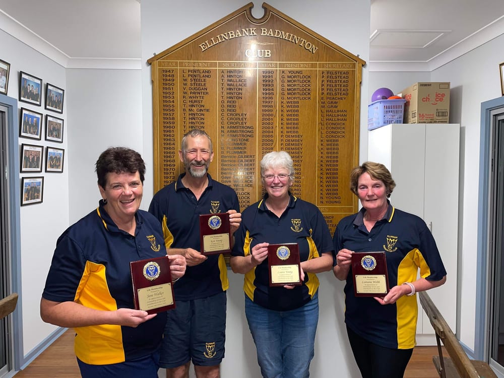 Four new life members post image