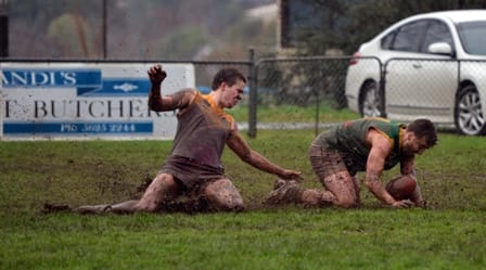 Scores stall as rain falls post image