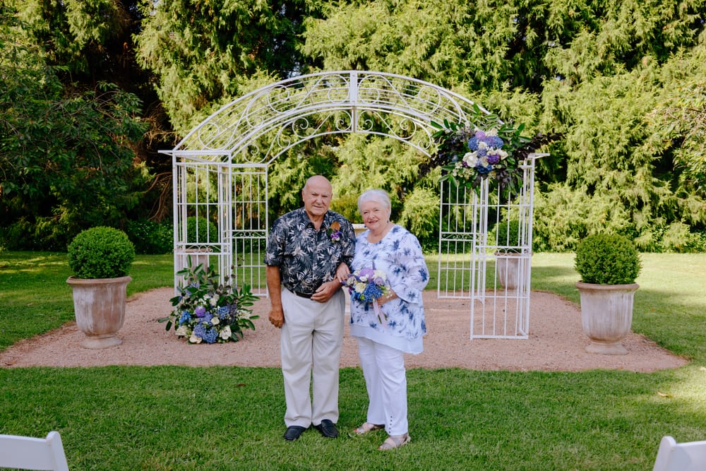 Couple's "I do" 60 years apart post image