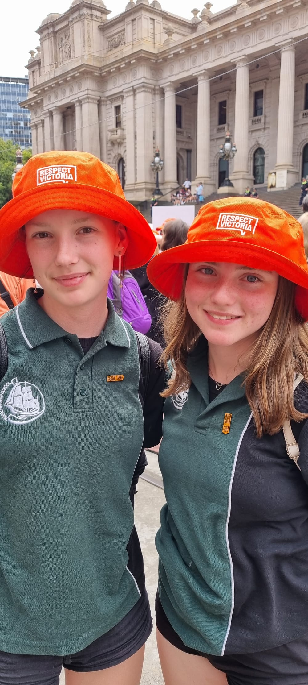 Students walk against family violence post image