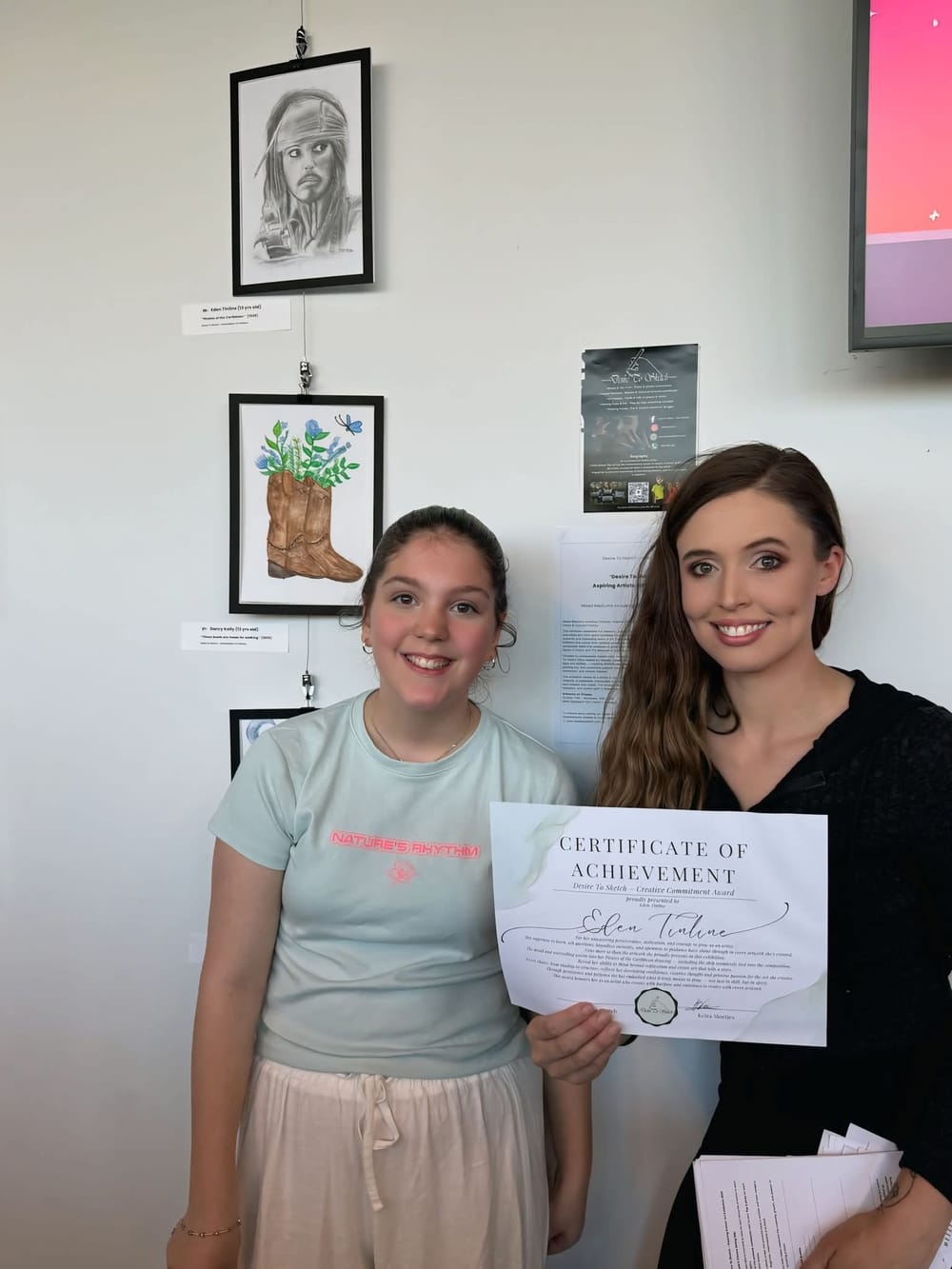 Aspiring artists exhibition on display at WGAC post image