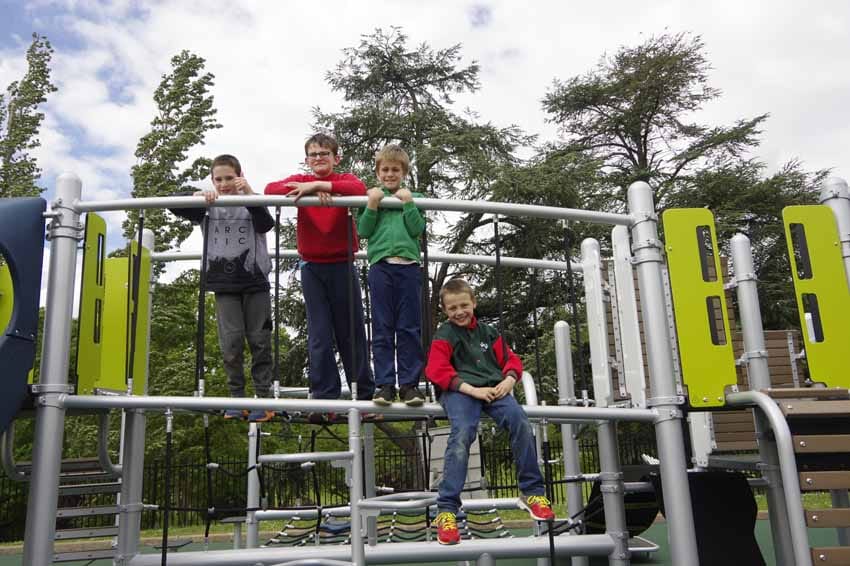 Thrills and spills in new playground post image
