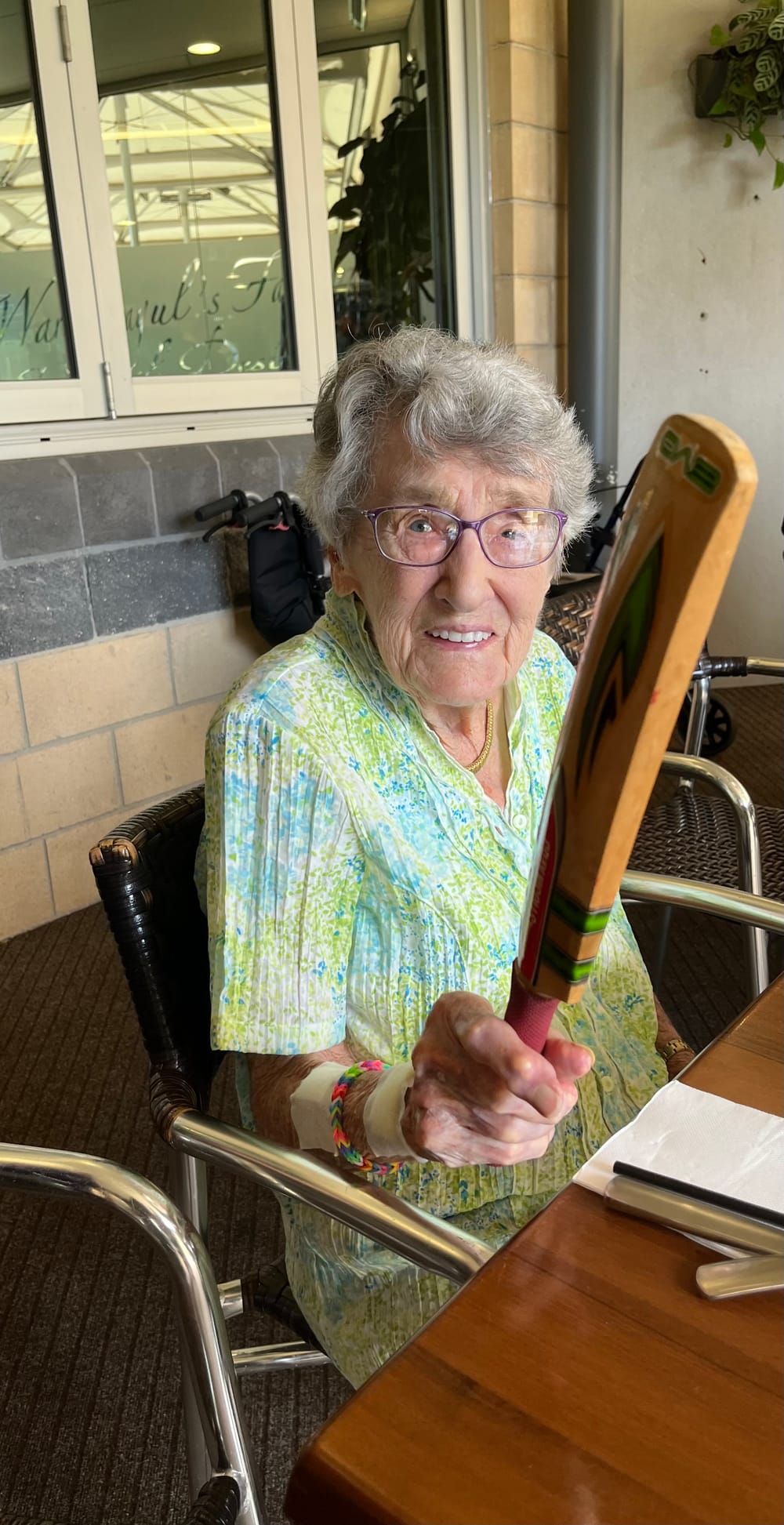 King's letter pride of place at Thelma's 100th birthday post image