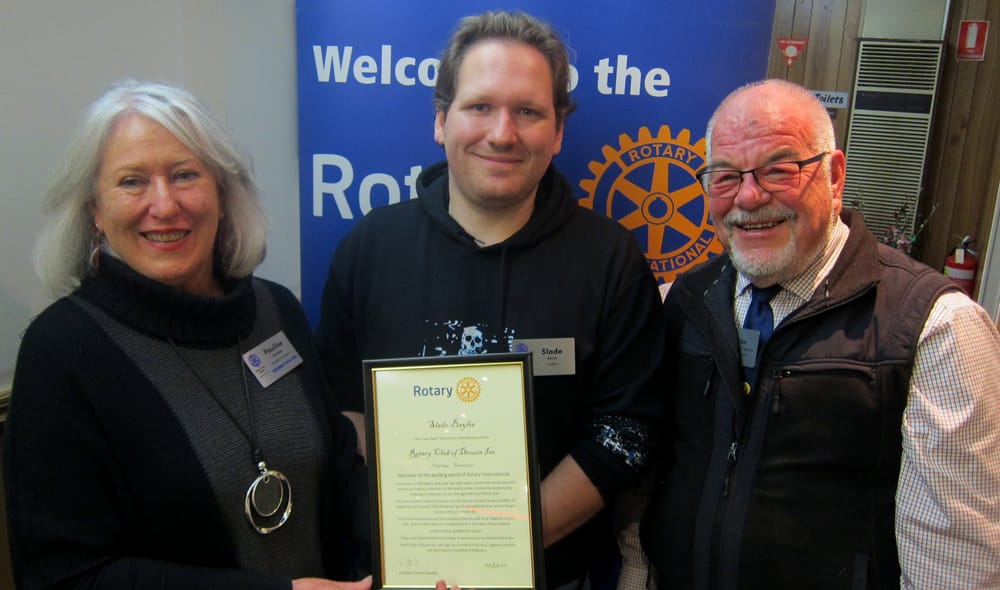 Slade inducted to Rotary post image