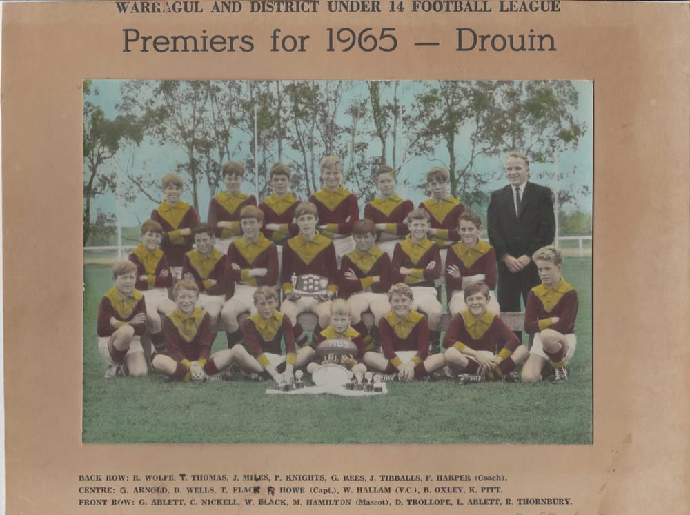 Snapshot of the past - Drouin football 1965 post image