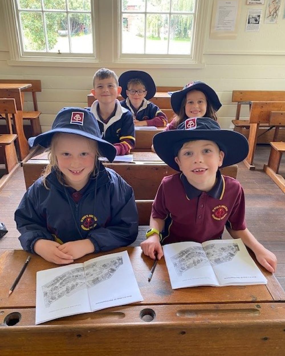 Students take steps back in time post image