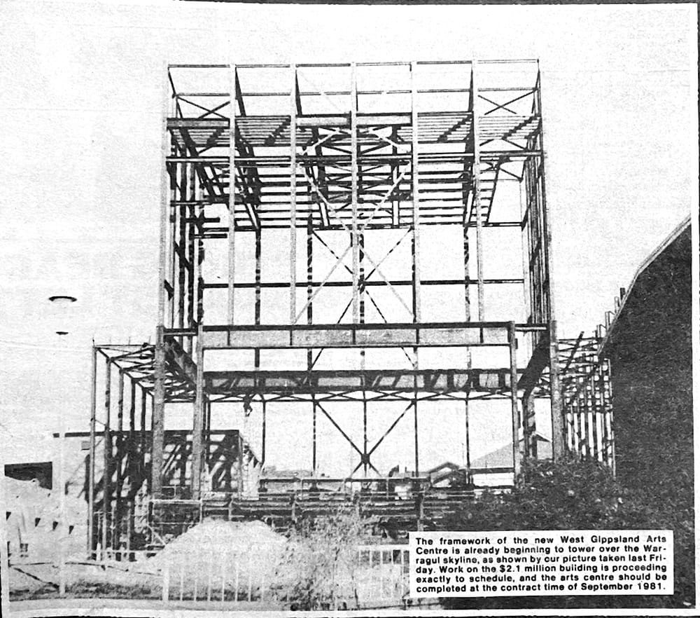 Snapshot of the past: Arts Centre frame post image