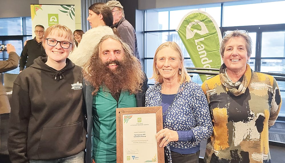 Thrilling recognition for Landcare group post image