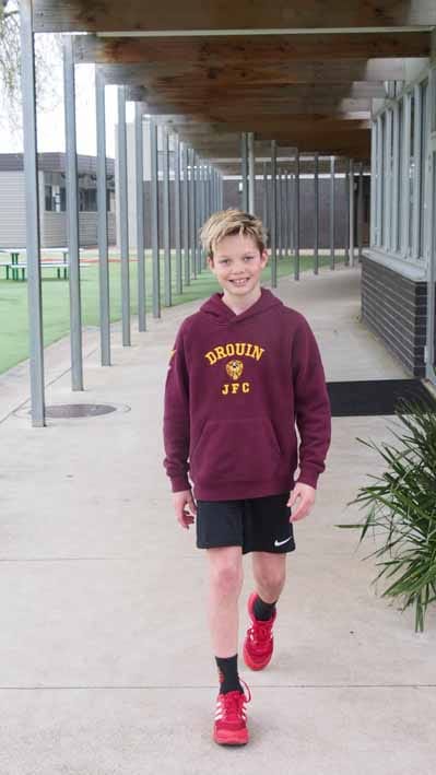 Drouin student walks for a cure post image