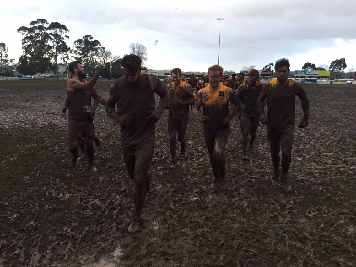 Mud bath for footy post image