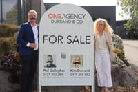 Stache'd up signs to raise funds post image