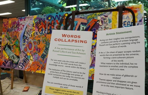 Power of words showcased in art post image