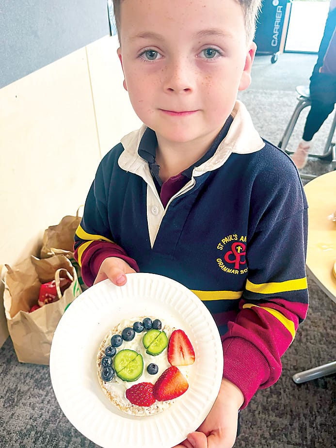 Students take a big bite into healthy eating post image