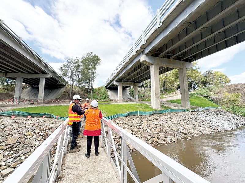 Bridge works strengthen heavy transport links post image