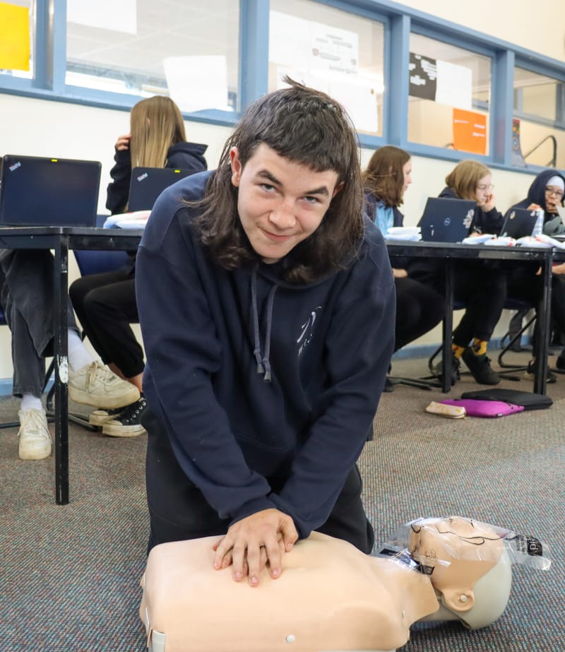 Students learn vital life saving skills post image