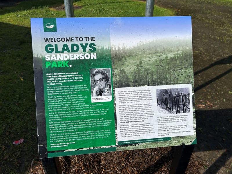 Park officially named after Angel of Noojee post image