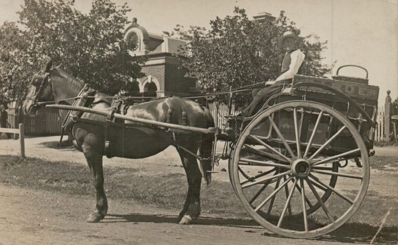 Snapshot of the past - Richard John Roe's delivery cart post image