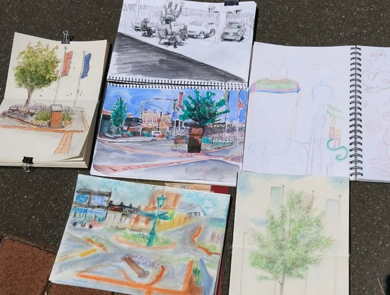 Sketching on location post image